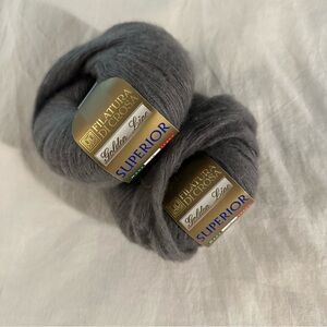 FILATURE DI CROSA Golden Line Superior Cashmere Silk Blend - Steel Gray